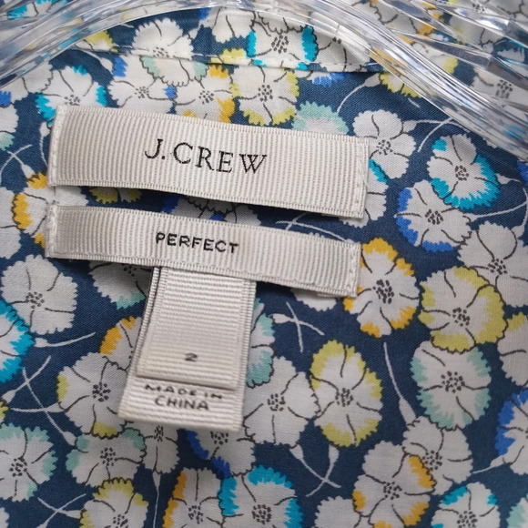 J.Crew floral perfect button-down shirt - Picture 4 of 13
